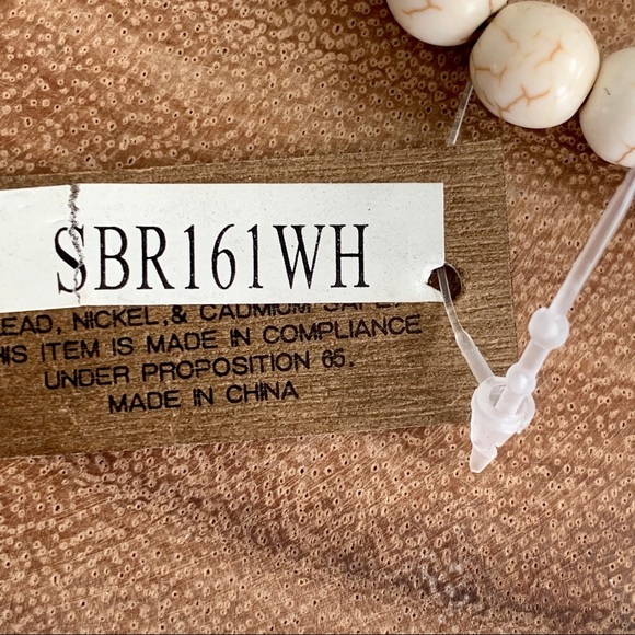 SALE! Natural Stone Rose Stretch Bracelet - Picture 4 of 4